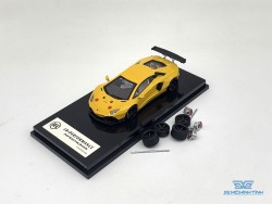 Xe Mô Hình Lamborghini Aventador 1.0 1:64 JEC ( Vàng Pikachu )