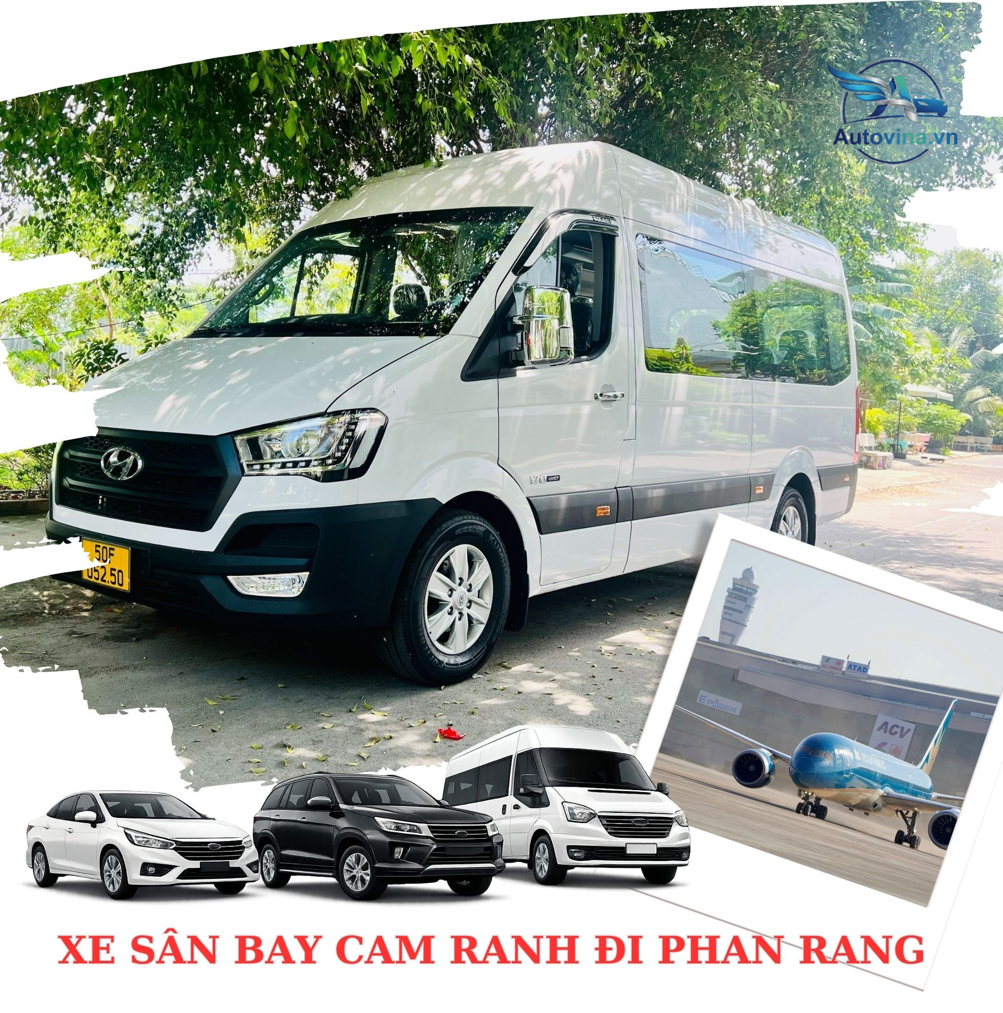 Xe 16 chỗ hợp đồng đưa đón sân bay Cam Ranh đi Phan Rang