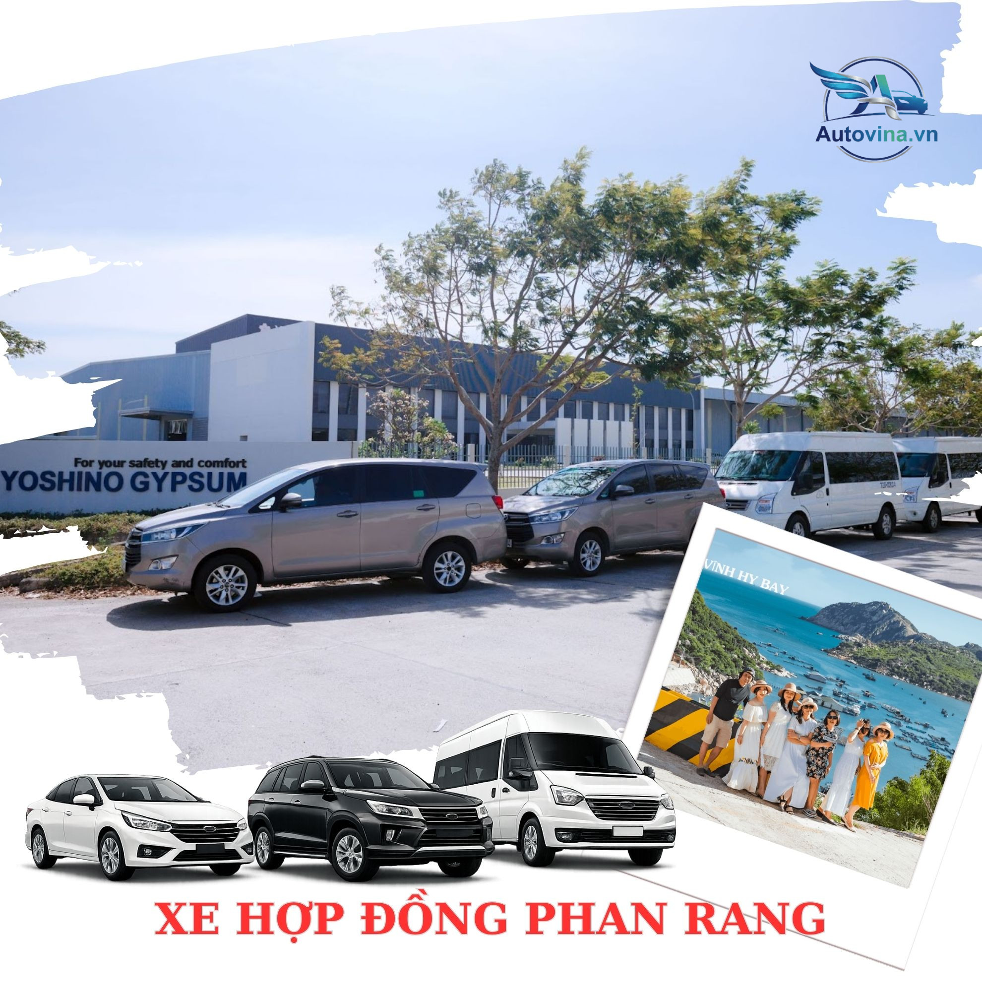 Xe hợp đồng đưa đón khách tham quan tuyến Phan Rang - Vịnh Vĩnh Hy
