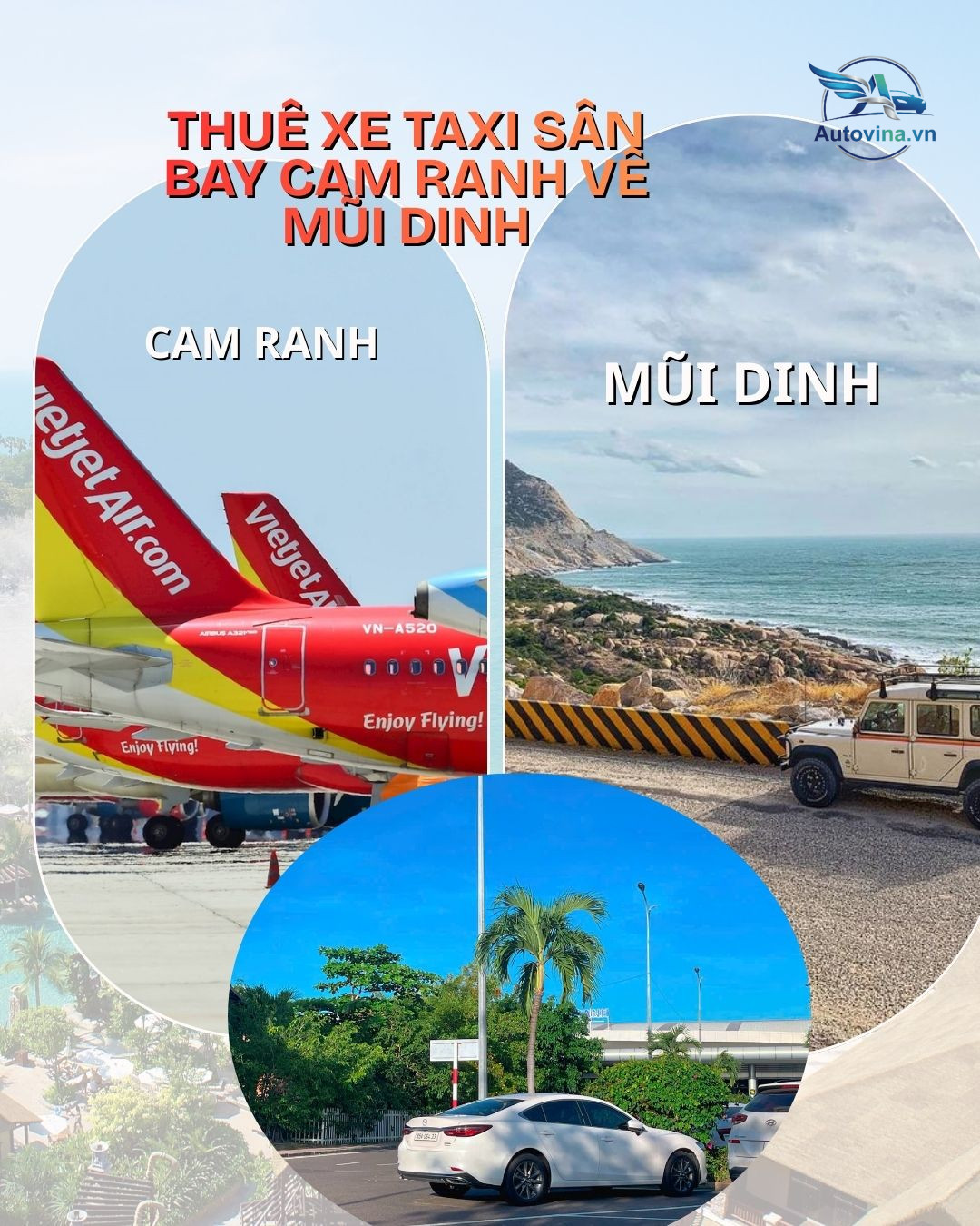 dịch vụ xe taxi sân bay Cam Ranh đi Mũi Dinh